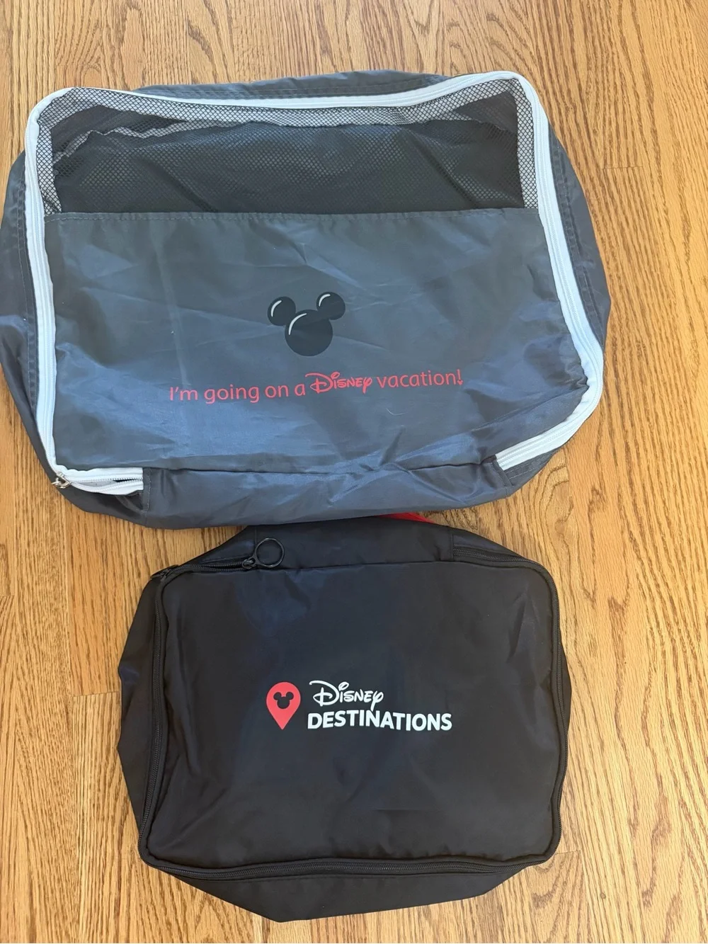 Disney Destinations Kids Packing Cube Set in Red, Black and White